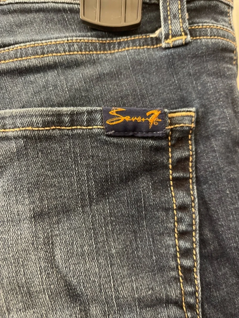 Seven7 Dark Blue Denim weekend Jean Shorts